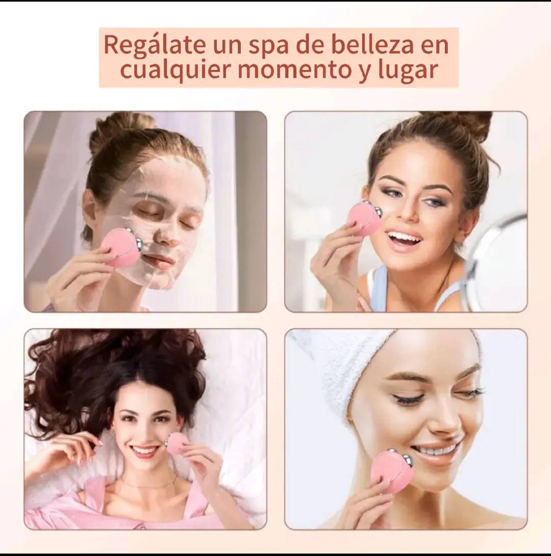 Ya no más ocultar tu piel: es momento de lucirla firme y luminosa con Masajeador facial con microcorriente
