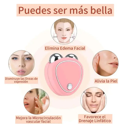 Ya no más ocultar tu piel: es momento de lucirla firme y luminosa con Masajeador facial con microcorriente